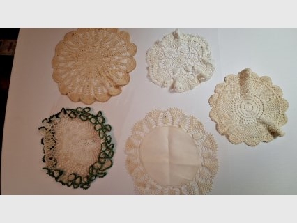 Vintage Crocheted Doilies Set