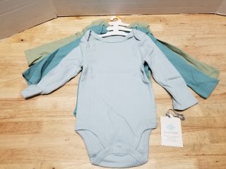 3 new 12 month long sleeve body suits