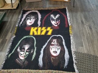 KISS blanket approx 70 by 48 inch 