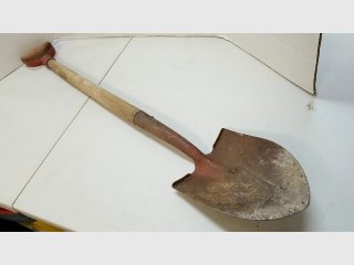 Vintage Red Handle Shovel, 40 inch
