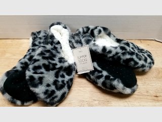 Leopard slipper socks size s/m 5/7