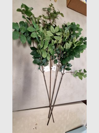 Artificial Green Leaves Plant Stems