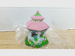 New Pink Easter Gazebo Figurine