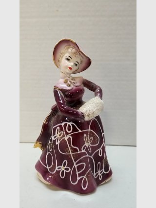 Porcelain Japan figure, exc cond, 7.5 inch tall 