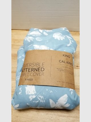 Reversible King Cal King Duvet Cover 5-Piece