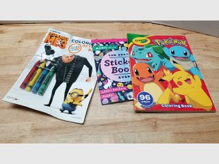 Minions Pokemon Crayola Coloring Books Set