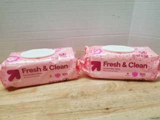 New scented baby wipes 100 in each