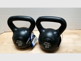 Pair of 5lb Precor Kettlebells