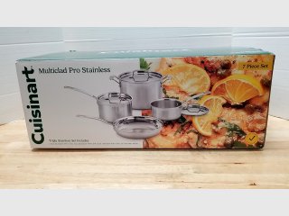 New Cuisinart Multiclad Pro 7pc Stainless Set