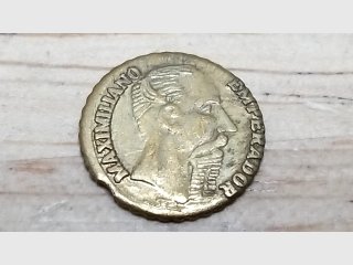 1865 Mexican gold coin