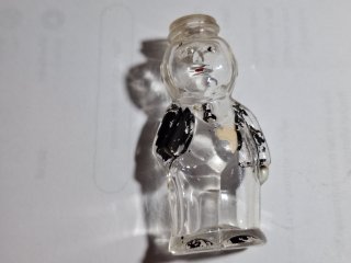 Vintage Glass Perfume bottle, 3 inch, no cap