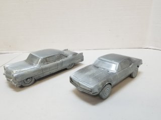 Metal car banks, longest approx 8 inch