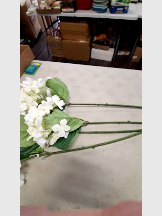 White Hydrangea Artificial Flowers