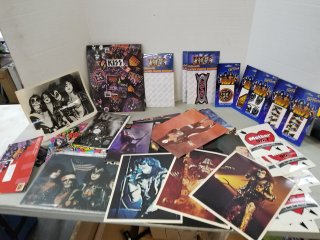 KISS posters, stickers,  and misc 
