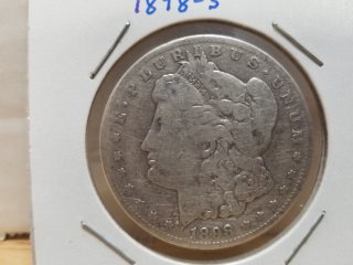 1898 S Morgan silver dollar 