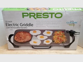 New Presto 22\" Electric Griddle w/ Removable Handles