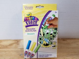 New Crayola Color & Erase Dinosaur Set