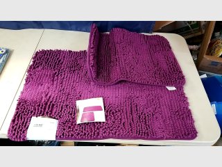 New matching bath mats, largest is 32 in