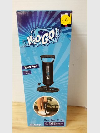 New H2O Go Hand Pump Inflator