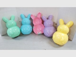 Plastic Pastel Bunny Egg Containers Sets, 8 inch