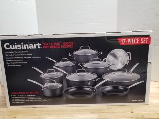 New cuisinart 17 piece cookware set