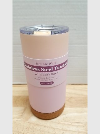 Double Wall Stainless Steel Tumbler w/ Cork Base