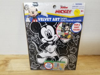 New Mickey mouse Velvet art set 