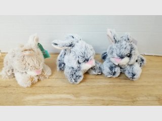 Plush Bunny Stuffed Animals Set each 7 inch