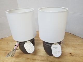 New table lamps each approx 15 inches tall 