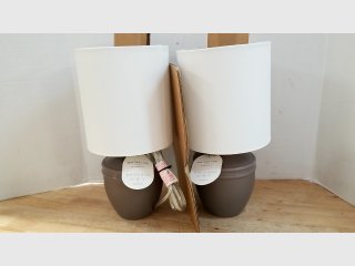 Pair of Ceramic Table Lamps, 14 inch