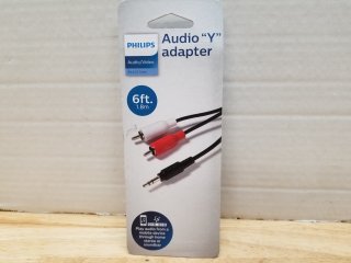 New 6 ft audio Y adapter 