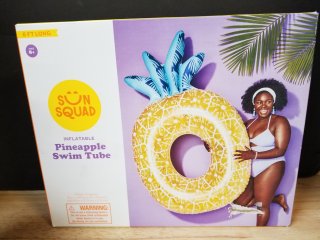 New large inflatable pineapple swim tube, 6 foot