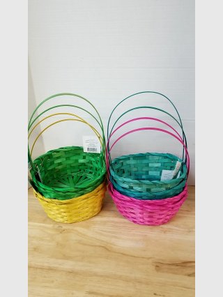 Assorted Woven Easter Baskets 15 inch tall 
