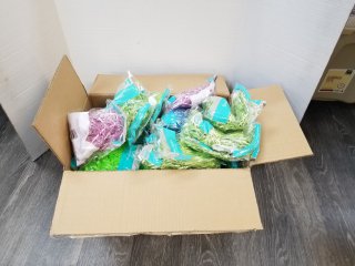Box full of new Easter grass 