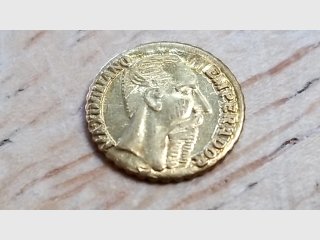 1865 Mexican gold coin
