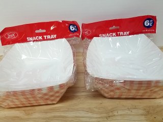 New Snack Trays each approx 10 by 6 inch