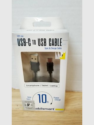 USB-C to USB Sync & Charge Cable 10ft