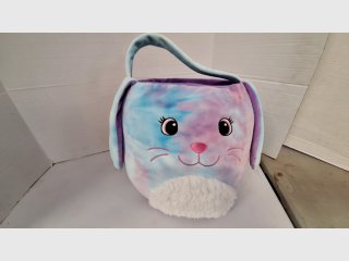 Plush Bunny Easter Basket, 12x10 inch