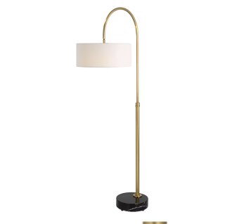 New Uttermost Huxford Brass Arch Floor Lamp - 27 x 68.5 x 17 in, $600