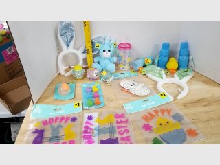 Easter Bunny Decorations & Toys Lot