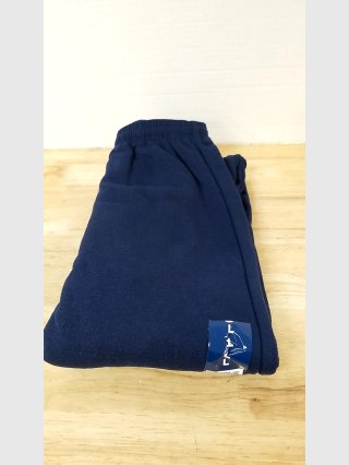 Navy Blue Fleece Sweatpants mens large 