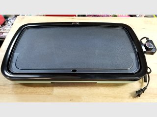 Black Electric Griddle with Temp Control