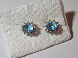 Pierced earrings, 13cm