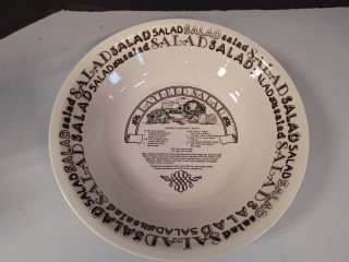 Porcelain salad bowl 12 inch 