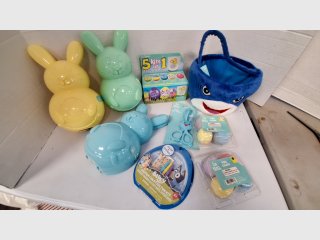 Easter Bunny Baskets & Egg Decor Kit