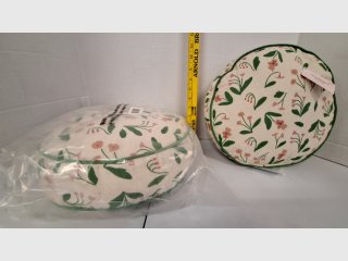 Floral Fabric Pillows Set