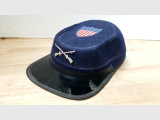 Civil War Union Kepi Hat w/ Crossed Rifles