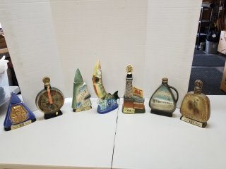 Empty decanters 