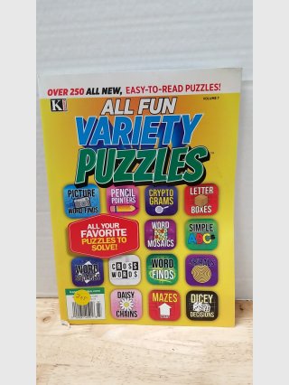 All Fun Variety Puzzles Book Vol 7