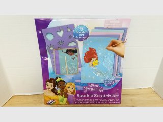 New Disney Princess Sparkle Scratch Art Kit
